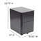Flash Furniture 3-Drawer Filing Cabinet, Black HZ-CHPL-01-BK-GG - alternate 10